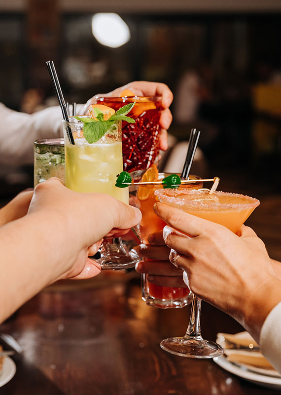 Rose and Rye cocktails