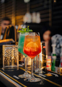 fun drinks at the bar