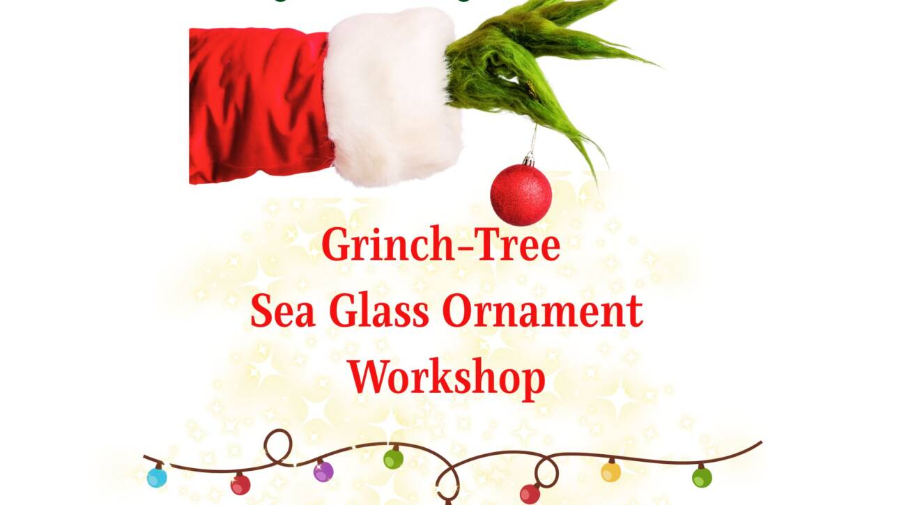 sea glass class, ornaments, holiday class, christmas, decorating, entertaining, community, concord events, event space